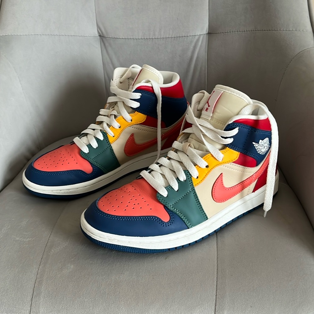 Nike Air Jordan 1 Mid SE Multi-Color - Women’s size 8